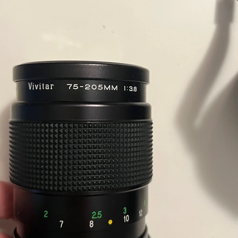 MINOLTA MAXXUM 450si 35mm Film Camera with Vivitar 75-205mm Zoom Camera Lens - Picture 4 of 10